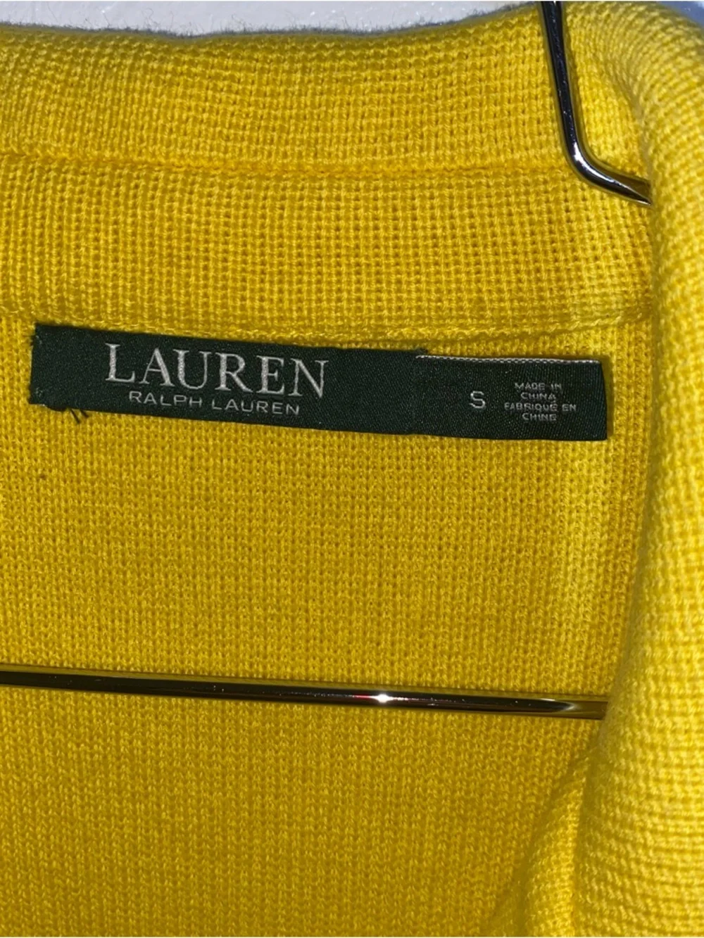 Lauren Ralph Yellow Knit Moto Jacket
Asymmetrical Zip Size S - Picture 5 of 5